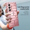 For Samsung Galaxy Z Fold7 5G Case Electroplating PC Phone Cover with Tempered Glass Film