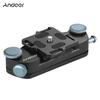 Andoer Clip di montaggio con pulsante con fibbia per cintura in vita per fotocamera a sgancio rapido in metallo per Canon Nikon Sony