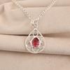 Pink Tourmaline Gemstone 925 Sterling Silver Designer Pendant 1.40" Gift For Mother PP-19-35
