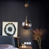 Moderne, leichte, luxuriöse Glaskugel-Wandleuchte E27/E26, verstellbar, für Schlafzimmer, Nachttisch, Arbeitszimmer, Hotelzimmer, Loft-Korridor