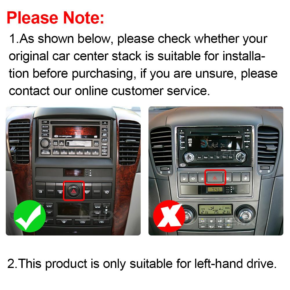2din 9.7 Inch  Radio Car Android Multimedia Player For Kia Sorento BL 2002 - 2006 Tesla Style 2 Din Carplay Auto GPS Stereo