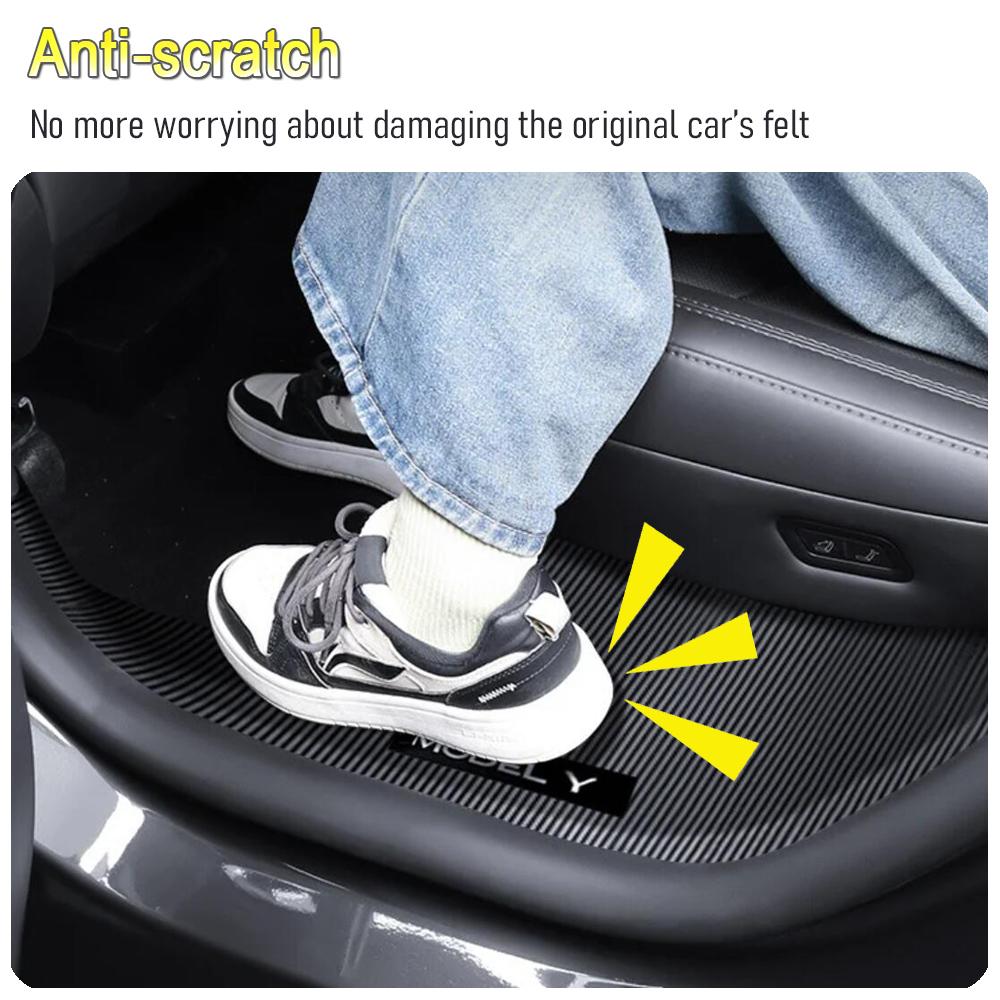 for Tesla Model Y Juniper 2025 2026 Front Rear Door Threshold Strip Guard Anti-dust Pads Door Sill Protective Cover Accessories