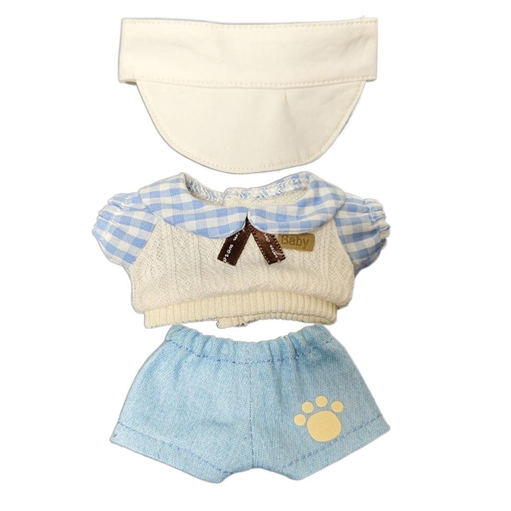 Replacement Games 10CM Cotton Doll Clothes Colorful Doll Outfit Sweater Pant Hat Set  Kids Toys