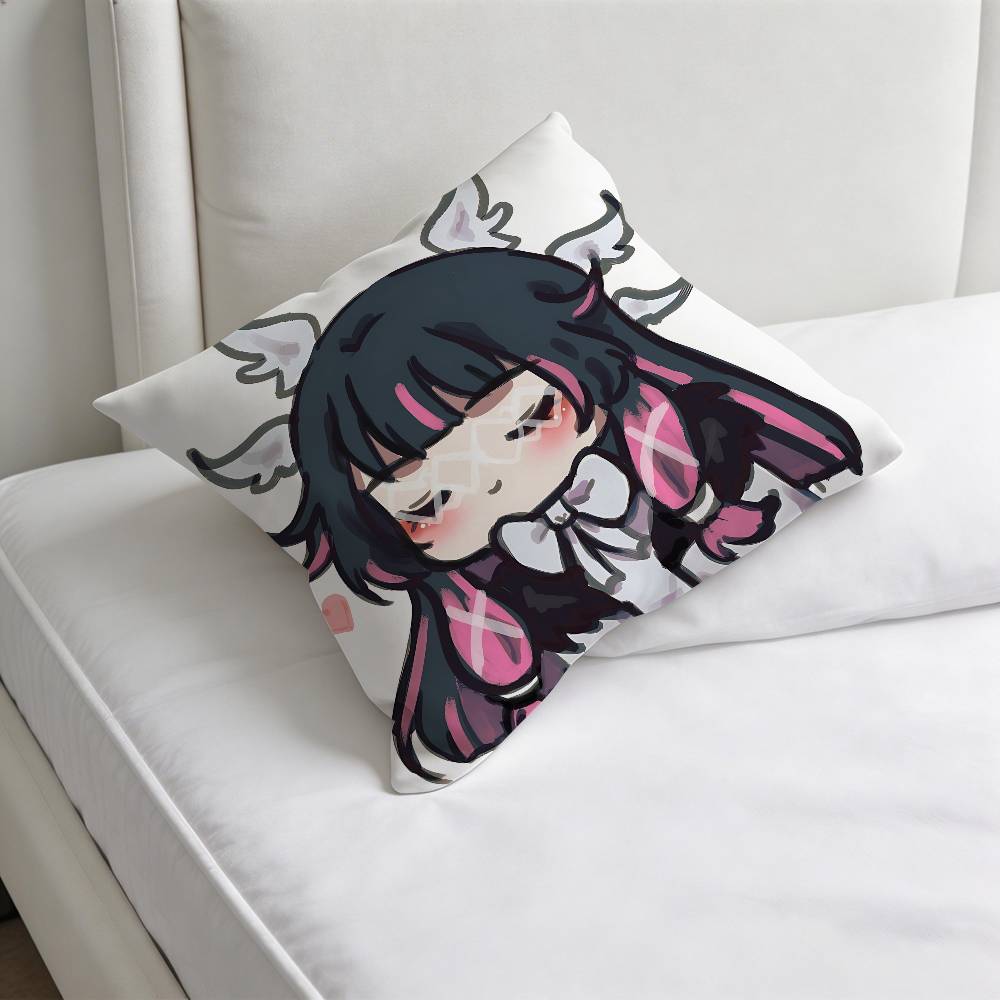 

GGenshin Columbina Impact Square Pillow Case Soft Decorative Throw Pillow Cover for Home Sofa Bed 30x30 cm