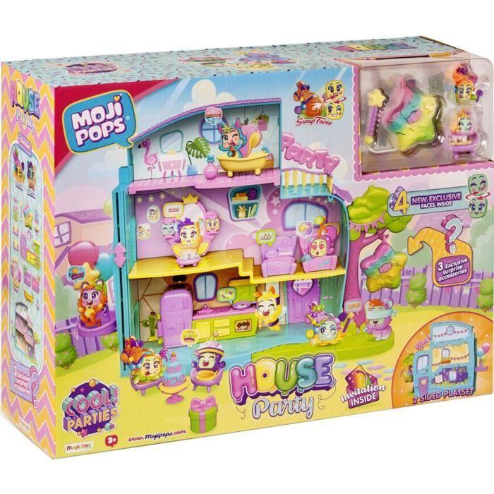 Ensemble Maison MojiPops Party house avec piñata et figurines exclusives
