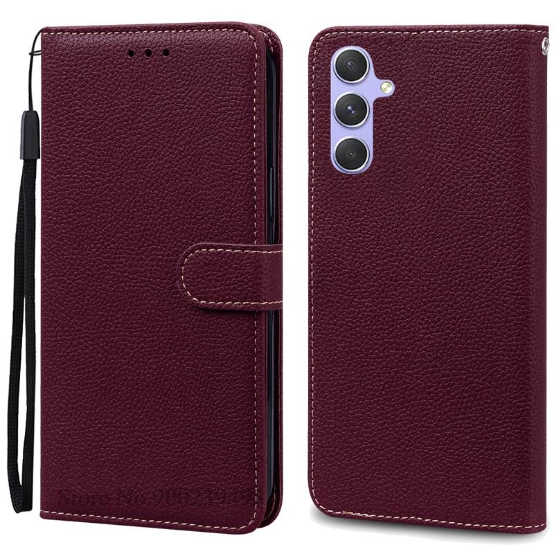 A35 5G Case For Samsung Galaxy A35 Case Leather Wallet Flip Case For Samsung Galaxy A35 5G Cover Coque Fundas Shell Etui