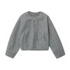 Cross-border European and American foreign trade spring and autumn women's clothing new fashionable versatile solid color soft bomber jacket
