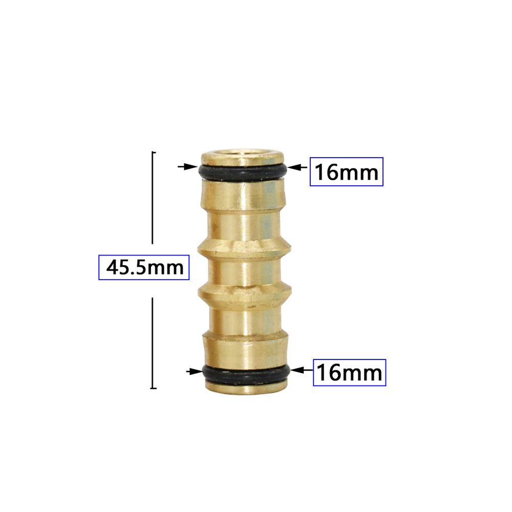 1/2'' 3/4'' 1'' Brass Hose Quick Connecter 16mm 20mm Copper Tap Coupling Adapter Garden Tubing Repair Watering Gun Fittings