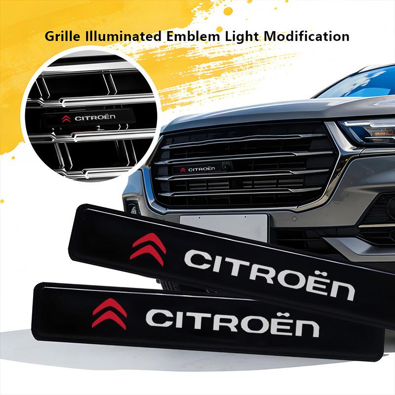New Car Front Hood Grille Emblem LED Light Grill Decorative Lights for Citroen C2 C3 C6 C1 DS3 DS4  Xsara Berlingo Saxo Picasso