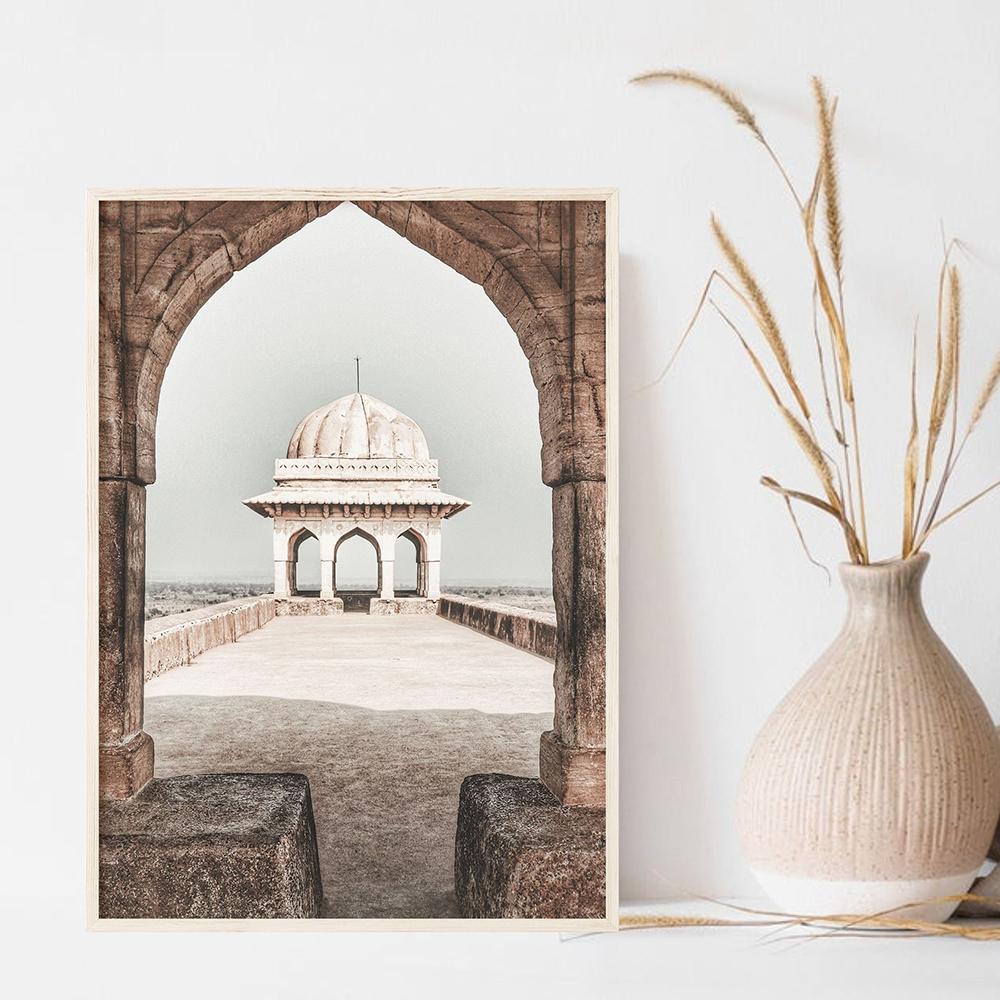 India City Gallery Wall Canvas Painting Taj Mahal Print Photography Wall Art Pictures Architecture Poster Nordic Home Decor