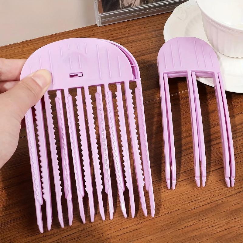 Grampos de cabelo fofos para ondulação de franjas, raízes de cabelo, grampos de cabelo volumizantes, grampos de cabelo para mulheres, grampos de formato fixo para ondulação, rolo de cabelo com volume da moda
