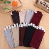 1 Pair Spandex Thin Ice Silk Gloves Semi-finger Half Finger Gloves  Outdoor