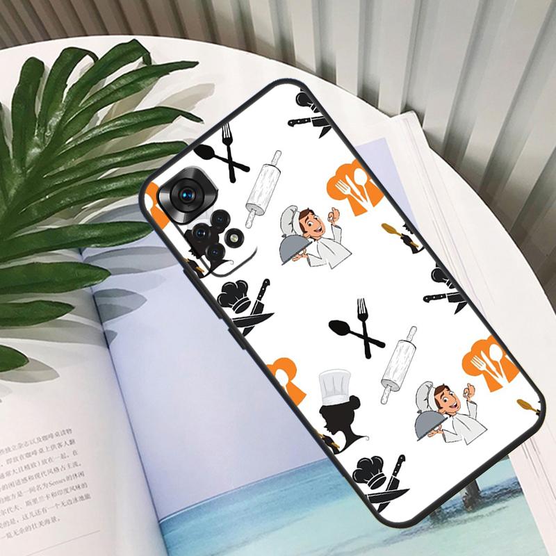 Cooking Chef Knives Funda For Xiaomi Redmi Note 14 10 11 12 13 15 Pro Plus Case For Redmi 15 15C 14C 12C 10C 13C