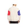 Nike Court Heritage Fleece Reißverschluss Stehkragen Langarm Jacke Herren Jacken Hell-Elfenbein Mitternachtsblau Hell-Tiefrot FZ6926-110