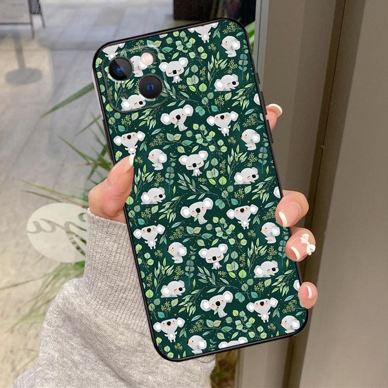 

Cartoon Painting Animal Koala Case For iPhone 17 Air 16 15 14 13 11 12 Pro Max Plus 12 13 Mini 16e 17 Pro Max Back Cover iPhone 17
