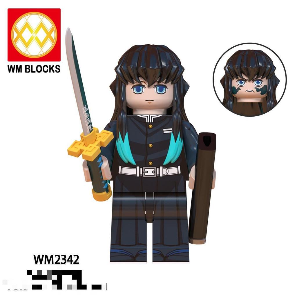 Foreign Trade Goods Wm6137 Assembled Toys, Animation Series Yujue Tianyuan Ganlu Temple Honey Glass Figurine Building Block