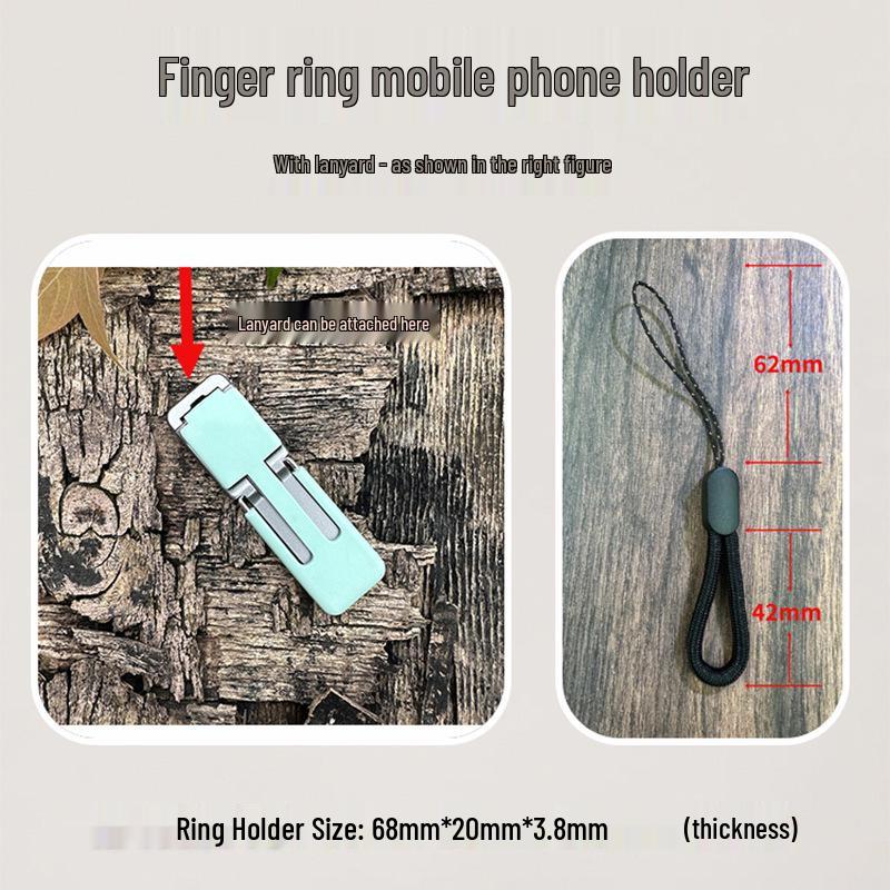 Portable Phone Holder Ring Stand & Back Sticker Case