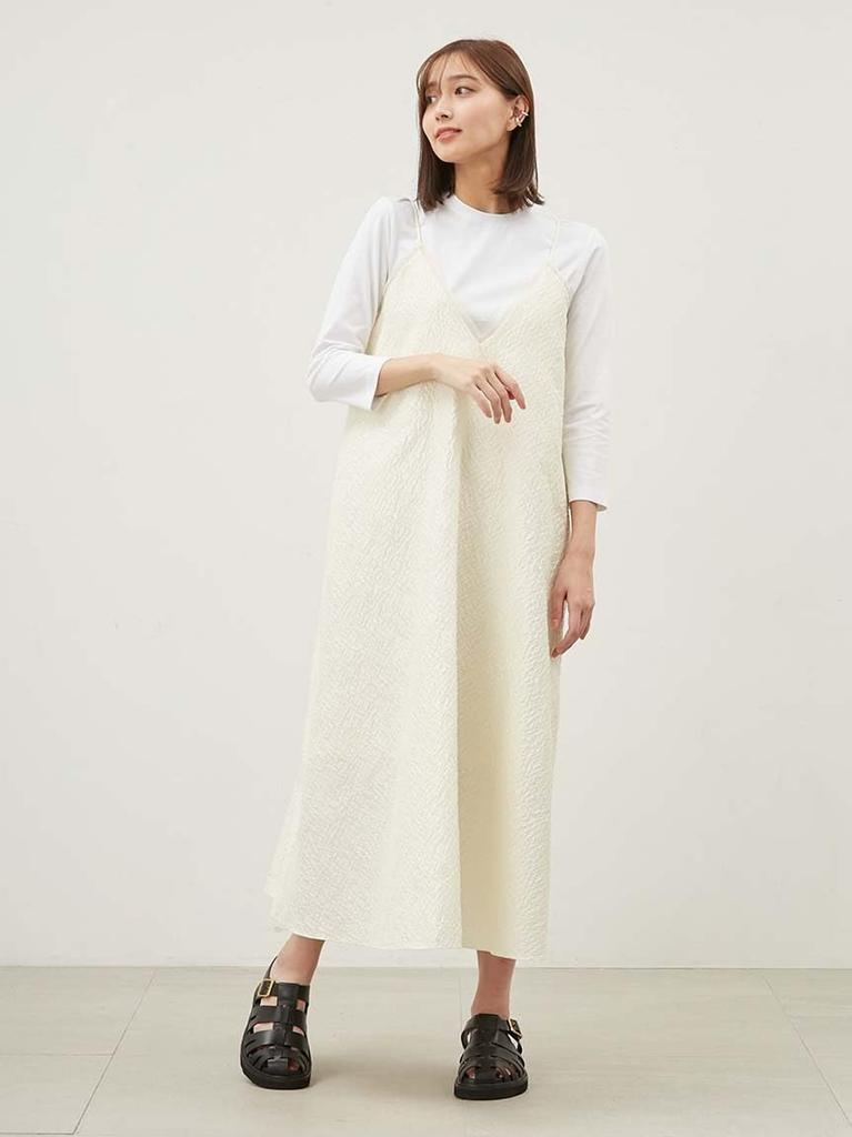 T-shirt set and flare cami dress 09WFO251068IVR1