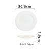 Fuou Pure White Ceramic Round Dinner Plate