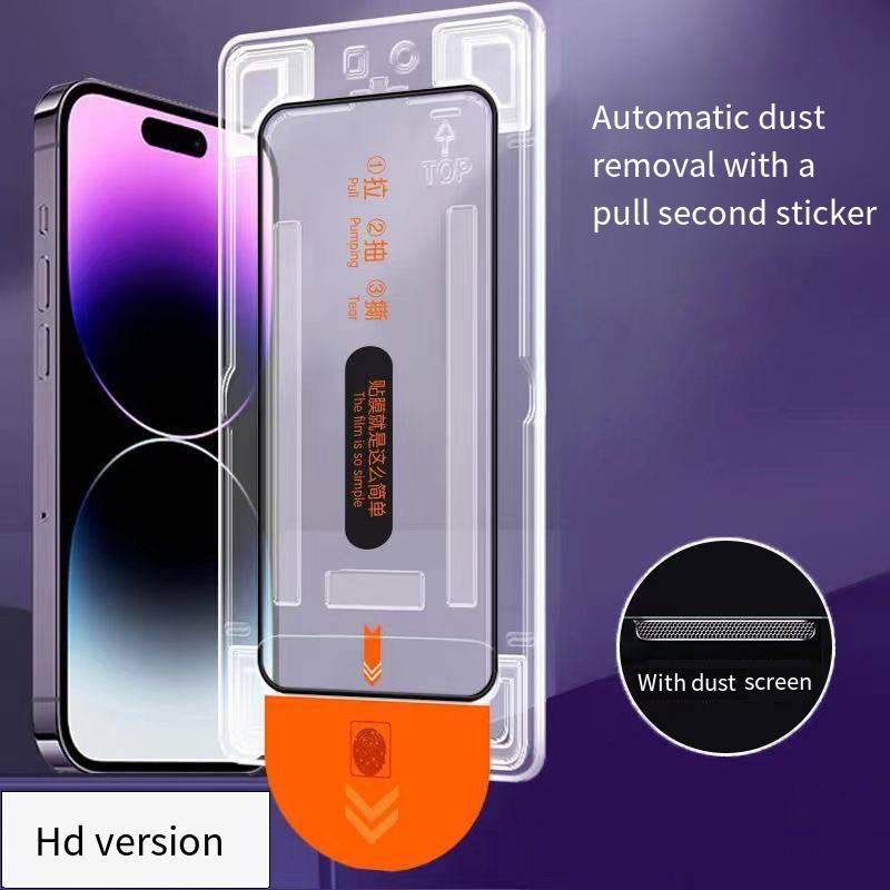 1Pc High Definition Screen Protector for IPhone 16 15 Pro Max XR X XS HD Tempered Glass Dust Free Installation