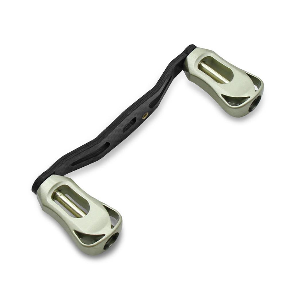 Carbon Fiber Baitcasting Reel Handle Metal Knob 100mm Fishing Reel Handle Side Installation 8*5mm Screw