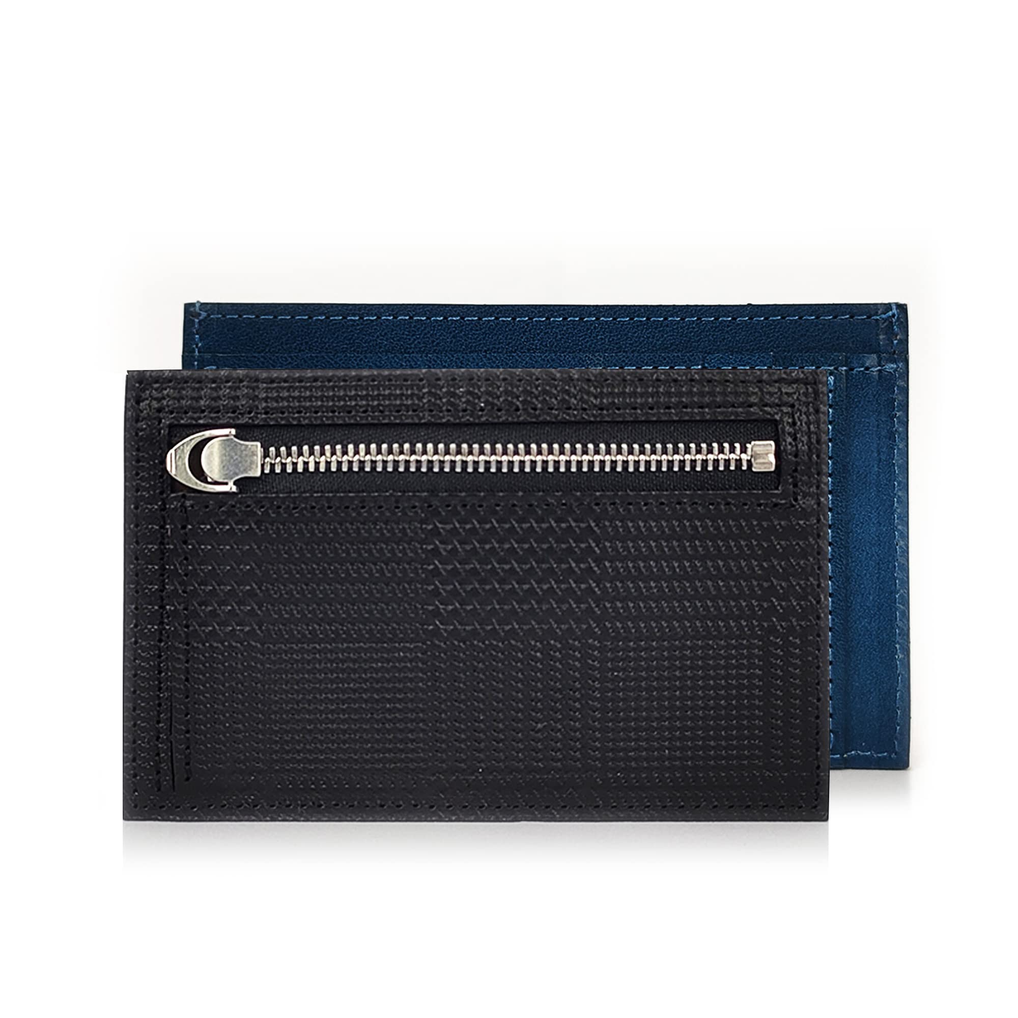 

Kubota Tochigi Leather Fragment Card and Coin Checkered Genuine Tochigi Made in Case, Holder, Men s, Pattern, Leather, Japan, TGC-3480 (Navy)
