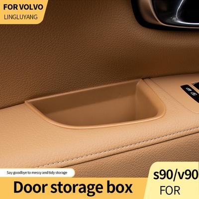 Akcesoria samochodowe do volvo s90 v90 v90CC pudełko do przechowywania w samochodzie pudełko do przechowywania w drzwiach Pudełko na podłokietnik samochodowy 2016 2017 2017