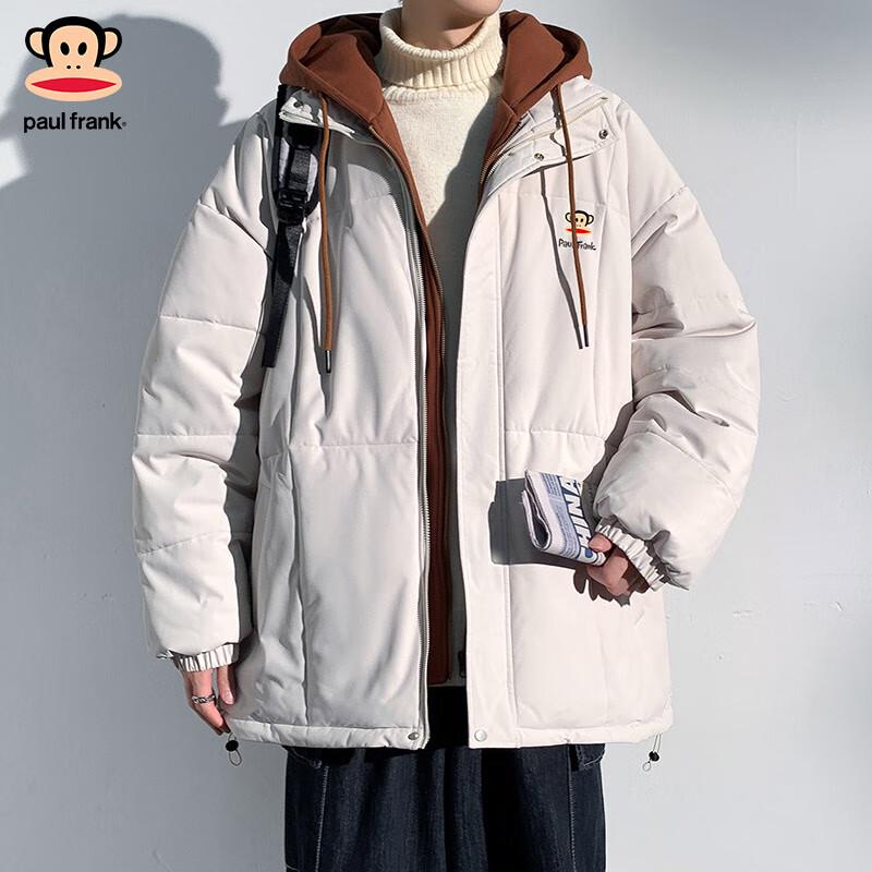 

Paul Frank Men s & Couple s Hooded Faux Two-Piece Padded Jacket M