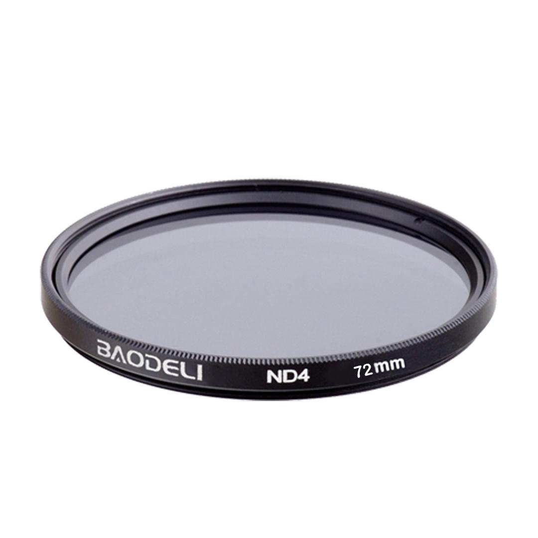 

Фильтр BAODELI Nd Фильтр 2 4 8 для камеры Canon Nikon Sony размер 49 52 55 58 62 67 72 77 82 мм ND4 72mm