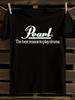 Pearl Drums Logo T-Shirt Mens Tshirt Womens Tshirts with Letters Print Short Sleeves T-Shirt Casual Street Tee Shirt Top