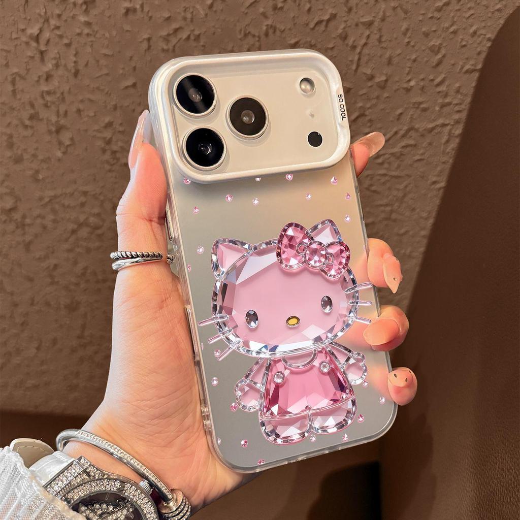 Kiki Crystal Cat iPhone Case: High Value Face Control, Drop-proof, for iPhone 14, 15, 16 Pro Max, Apple 17.