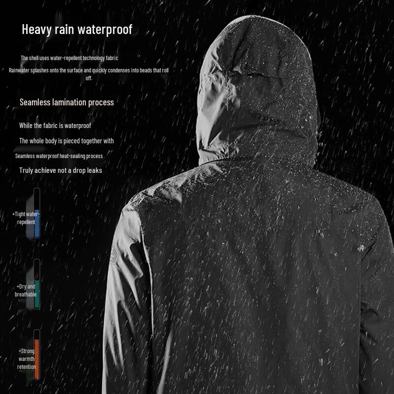 Toluozhe 3-in-1 Waterproof Windproof Outdoor Jacket