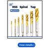 SIQICNC Right HSS Machine Plug Metric Screw Tap Drill Thread Tool M2 M3 M4 M6 M7 M8 M10 M12 M14 Hand Tools