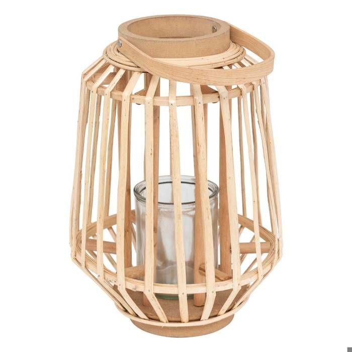 Lanterne "Rattan" Saule Tressé H35cm - Atmosphera Createur D'interieur