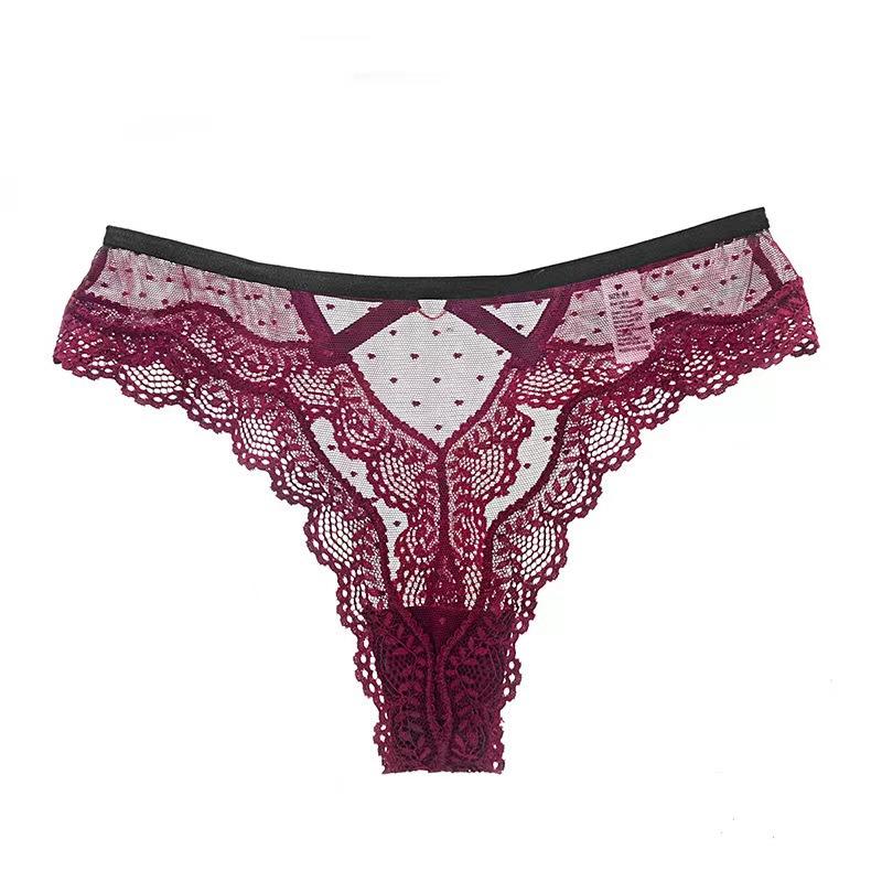 Vrouwen Sexy Holle Slipjes Kant Laag Uitgesneden Verleiding G-String Ademend Ondergoed Comfort String Borduurwerk Slipjes Intiem