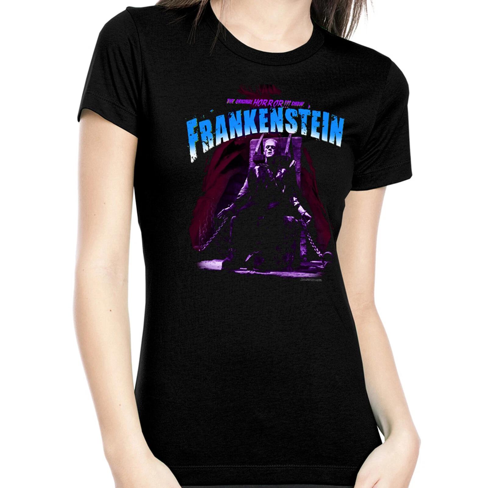 UNIVERSAL Blue Electric Chair Frankenstein Juniors T-Shirt S-XL NEW S