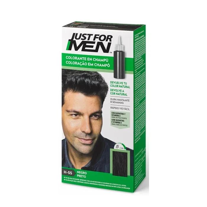 Just For Men Натуральный черный Шампунь-краска для волос 30 мл