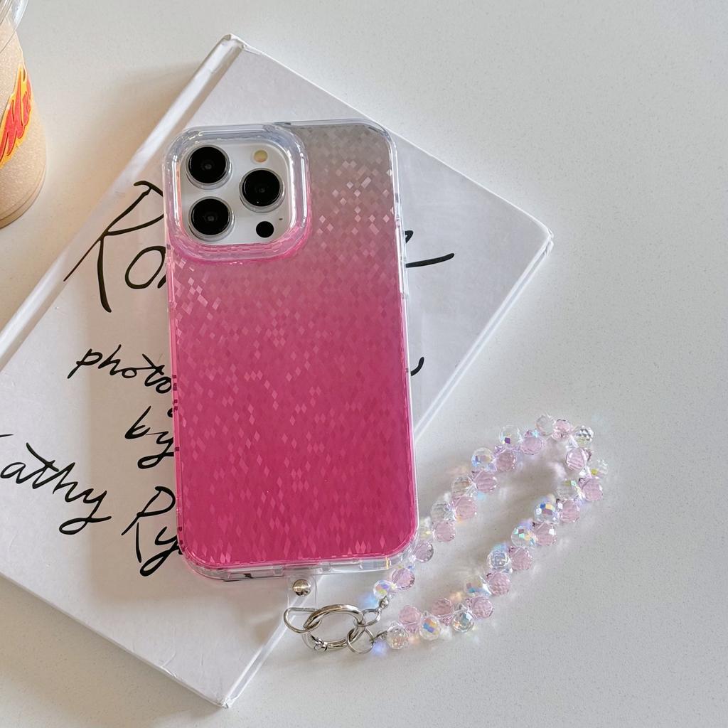 The Double-laminated Dynamic 16Promax Diamond Pattern Is Suitable for IPhone 15 Phone Cases and IPhone 14 with Crystal Bracelet