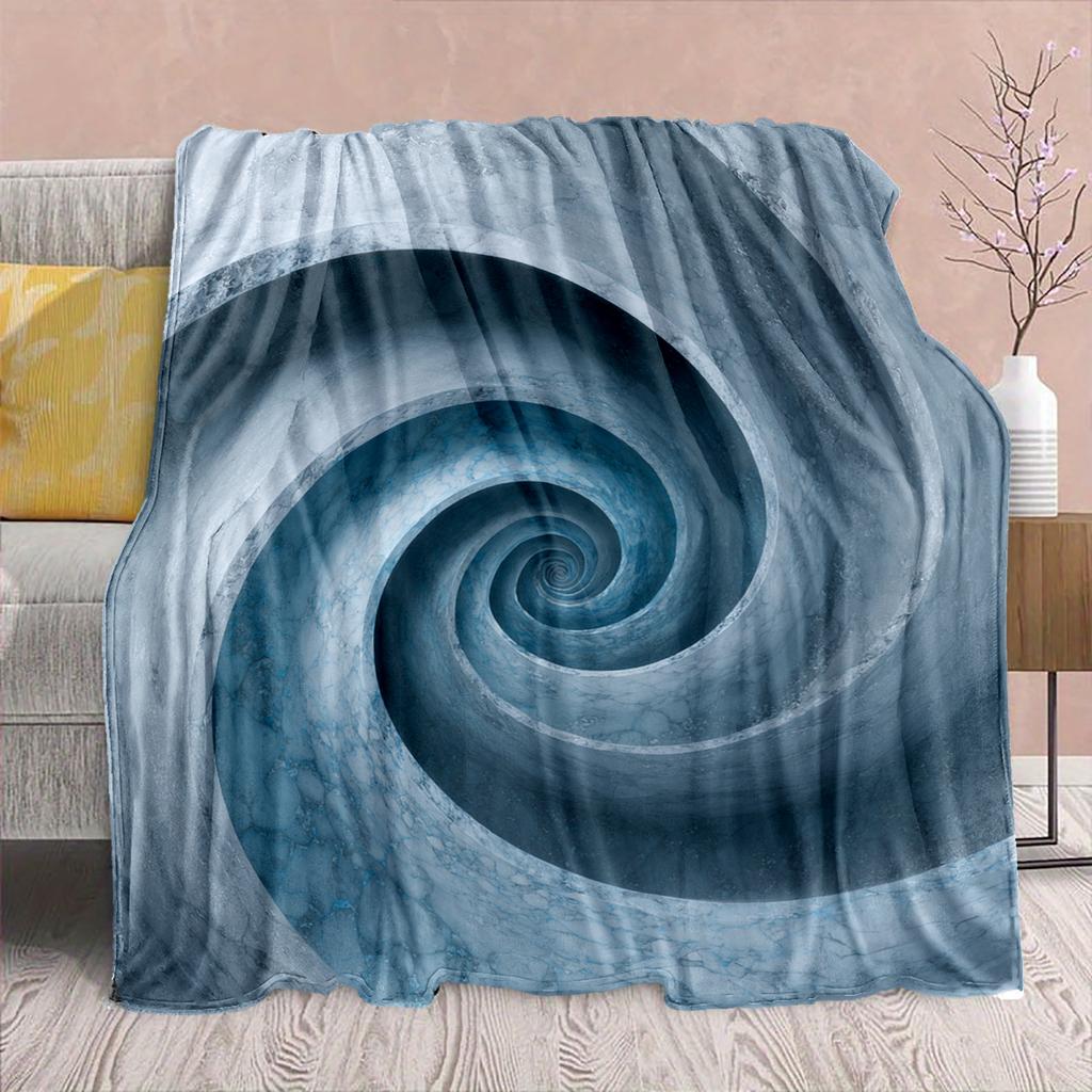 1Pc Cartoon Print Flannel Blanket, High Quality Comfortable for All Seasons, Home Decor, Warmth and Comfort, Perfect for Christmas Birthday Gift