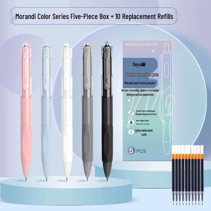 

Stationery Neutral Pen - ST Tip, High Appearance, Exam & Signature Use, Press-Type 0.5mm