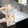 Faucet Drain Pad Retro Self-priming Kitchen Countertop Drain Mat Diatom Mud Wipeable Anti-slip Mat Absorbent Dish Drying Mat