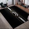 Juventus Football Club Flannel Pattern Square Carpet,Area Rug,Carpet Rug for Living Room Bedroom Sofa Playroom Decor,Non-slip Floor Mat