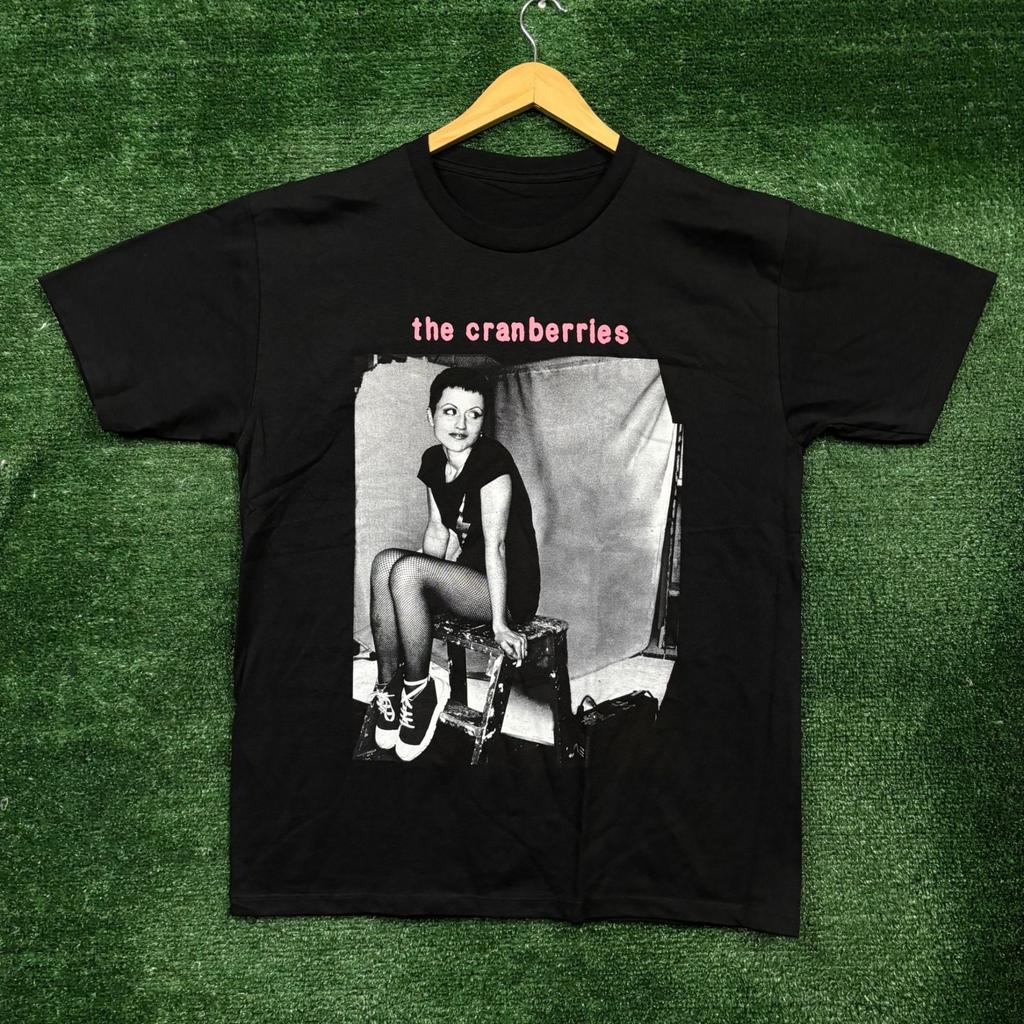 Teen Boys' Cotton T-shirt Summer Casual Graphic Tee Short Sleeve The Cranberries Remembering Dolores Rock Band T-Shirt Size Large