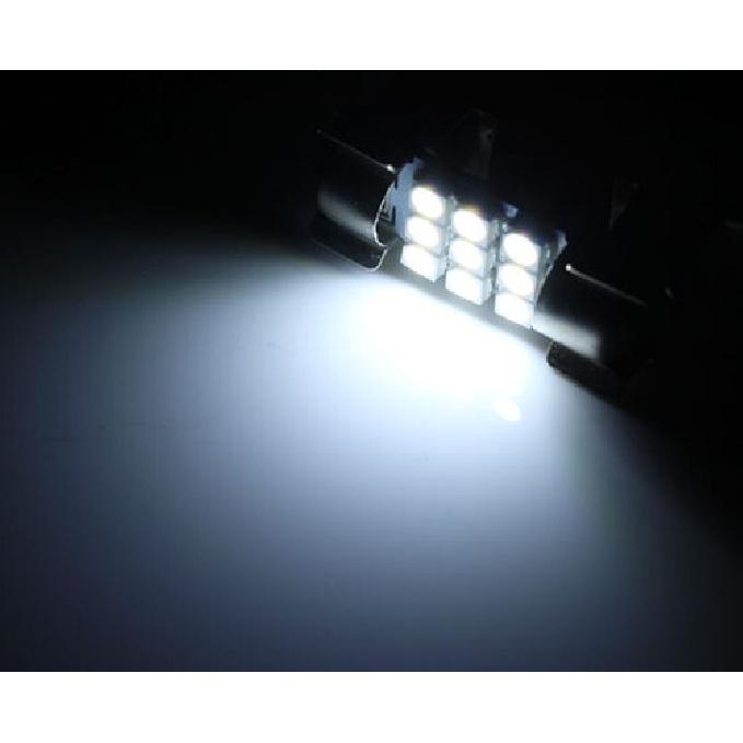 Xenon White 9-SMD-1210 1.25" DE3175 DE3022 LED Bulbs For Step Side Door Lights