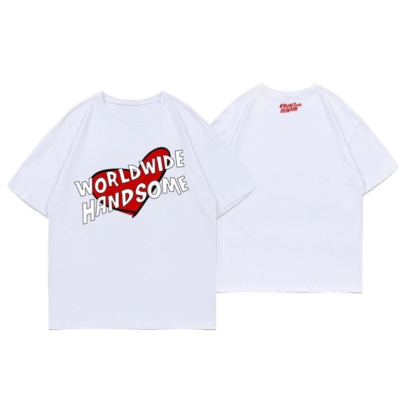 

Джин Рансокджин EP Тур 2025 Футболка Мода Короткий рукав Хлопок Мужчины Женщины Футболки Корейский певец Новый альбом Эхо Графическая футболка S