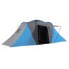 Large Camping Tent Tunnel Tent with 2 Bedroom and Living Area, 2000mm Waterproof, Portable with Bag for 4 Man, Blue