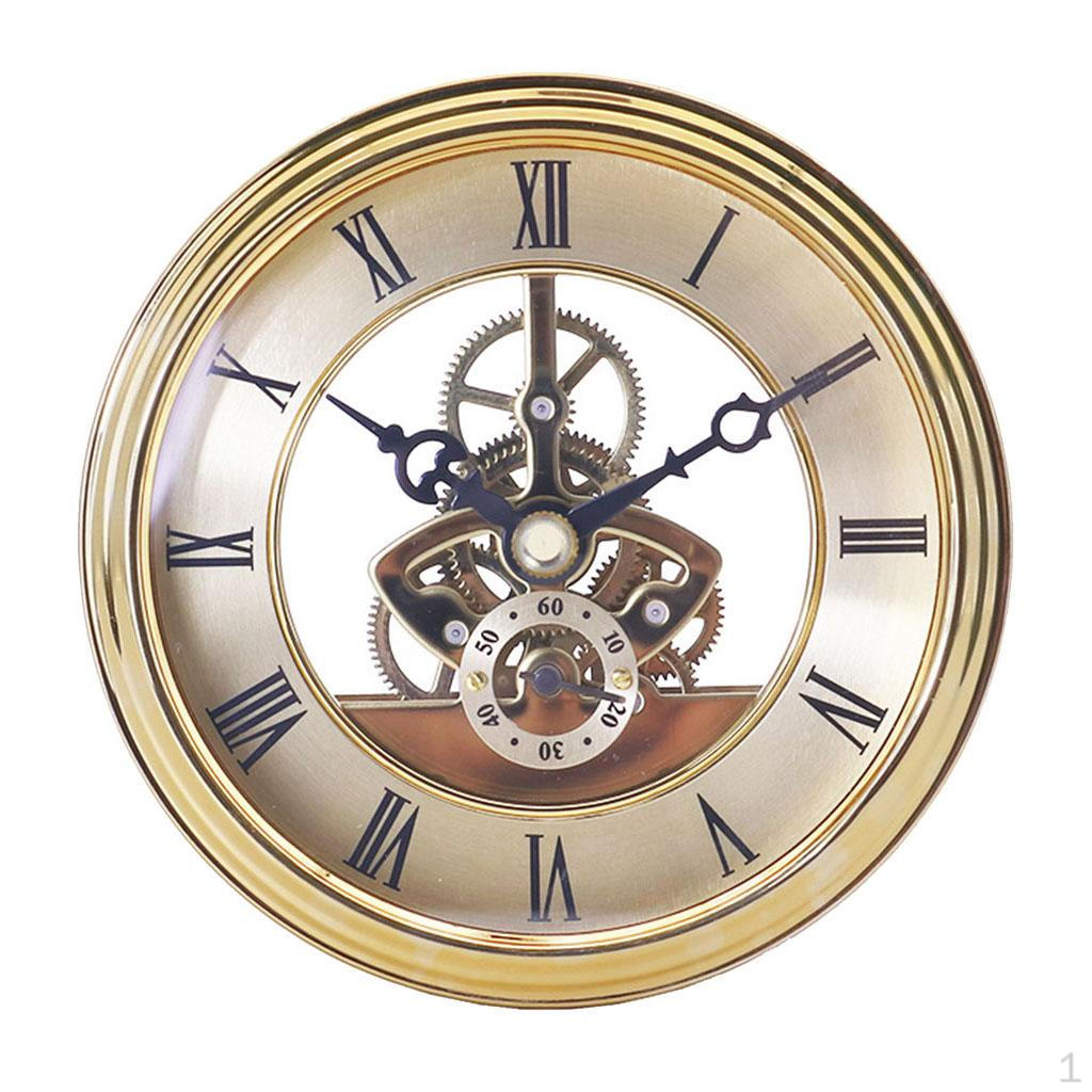 10pcs Perspective Clock Roman Numeral Wall Clocks золотистый