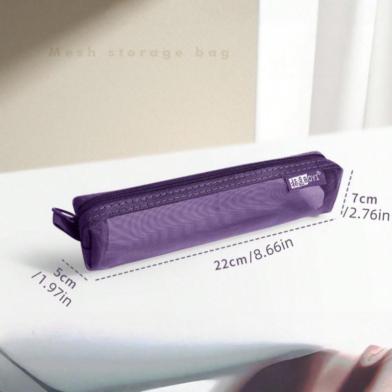 1 Stück Transparente Netz-Federtasche, Tragbare Aufbewahrung Geeignet für Schüler, Multifunktionale Transparente Federtasche