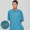 BALANT Signature Slogan Basic T-Shirt - Sky Blue