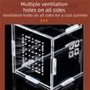 Acrylic Reptile Feeding Box Magnetic Reptile Habitat Box Pet Breeding Container  Breeding